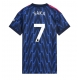Arsenal Bukayo Saka #7 Replike Gostujuci Dres za Ženska 2025-26 Kratak Rukav